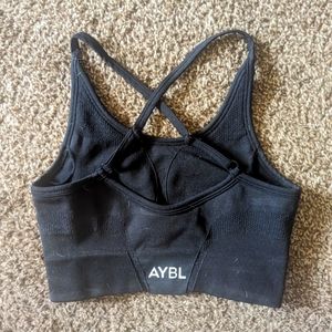 Aybl black sports bra xs